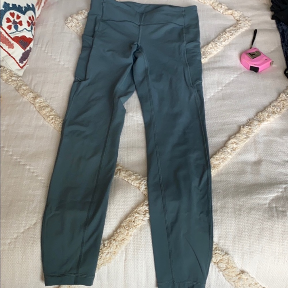 Teal leggings